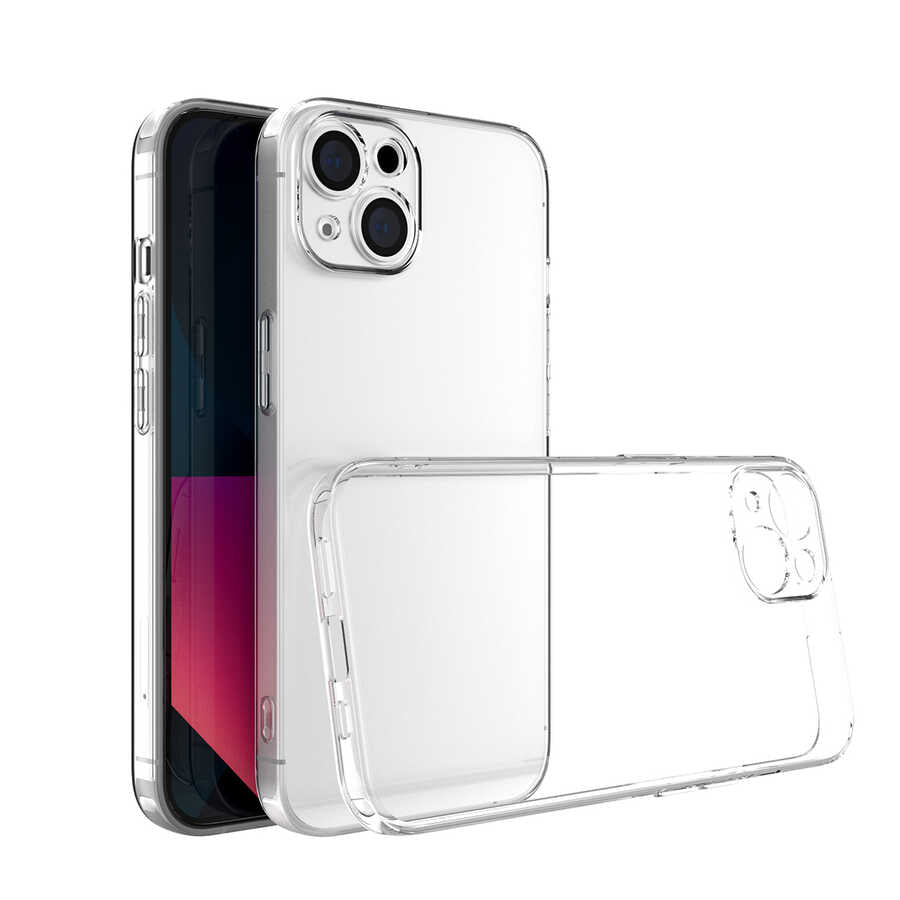 Apple iPhone 13 Uyumlu Kılıf Zore Kamera Korumalı Süper Silikon Kapak