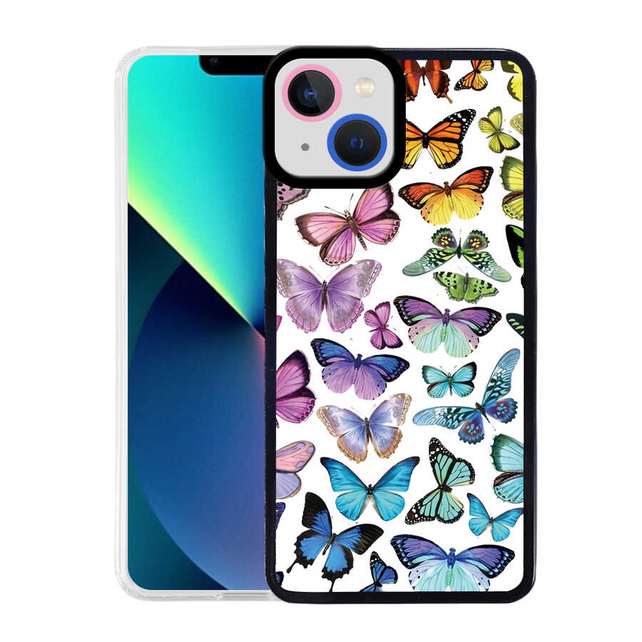 Apple iPhone 13 Uyumlu Kılıf Zore M-Fit Desenli Kapak