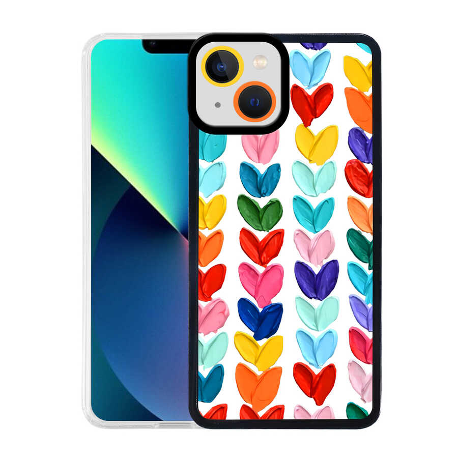 Apple iPhone 13 Uyumlu Kılıf Zore M-Fit Desenli Kapak