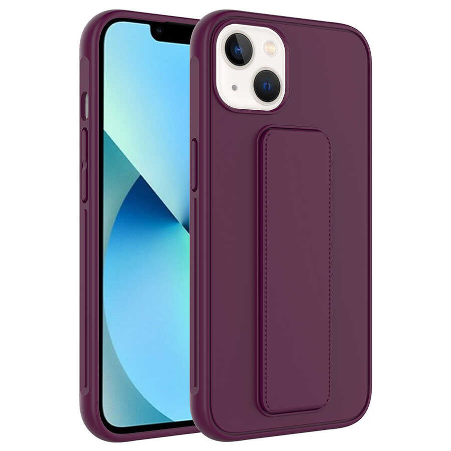 Apple iPhone 13 Uyumlu Kılıf Zore Qstand Kapak