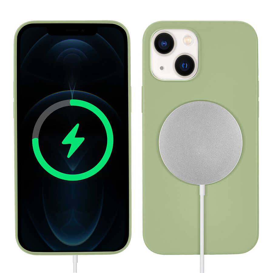 Apple iPhone 13 Uyumlu Kılıf Zore Silksafe Wireless Kapak