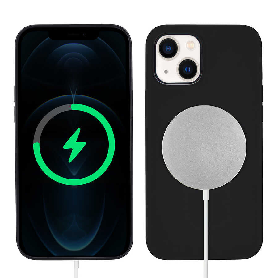 Apple iPhone 13 Uyumlu Kılıf Zore Silksafe Wireless Kapak