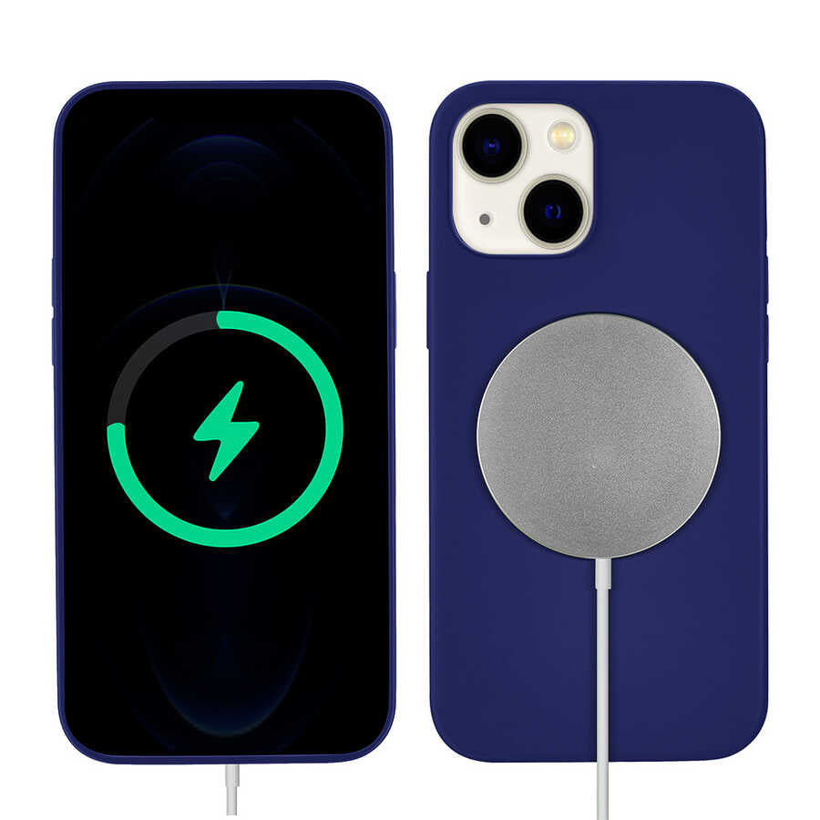 Apple iPhone 13 Uyumlu Kılıf Zore Silksafe Wireless Kapak