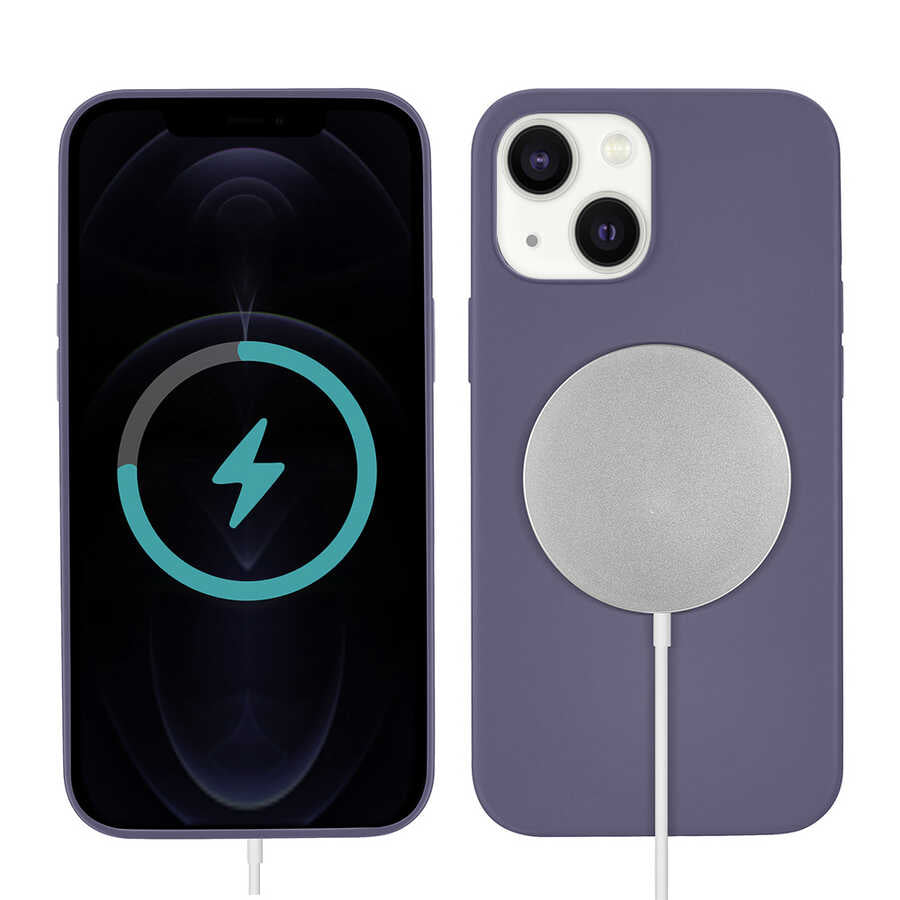 Apple iPhone 13 Uyumlu Kılıf Zore Silksafe Wireless Kapak