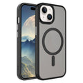 Apple iPhone 13 Mini Uyumlu Kılıf Mat Arka Yüzey Wireless Şarj Özellikli Zore Flet M-safe Kapak