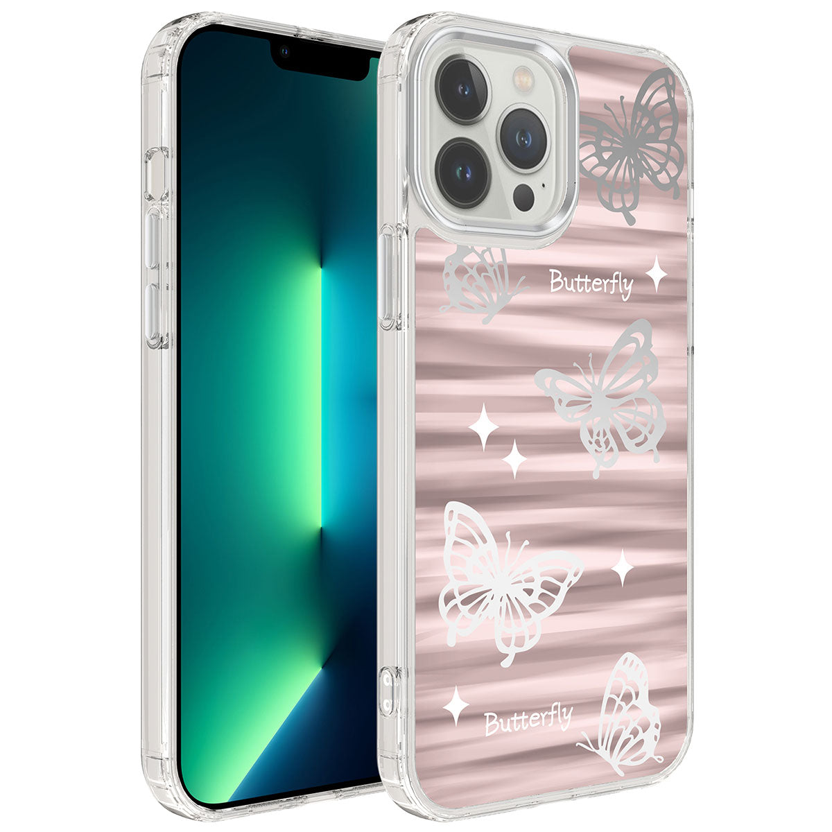 Apple iPhone 13 Pro Uyumlu Kılıf Airbagli Parlak Tasarımlı Zore Mimbo Kapak