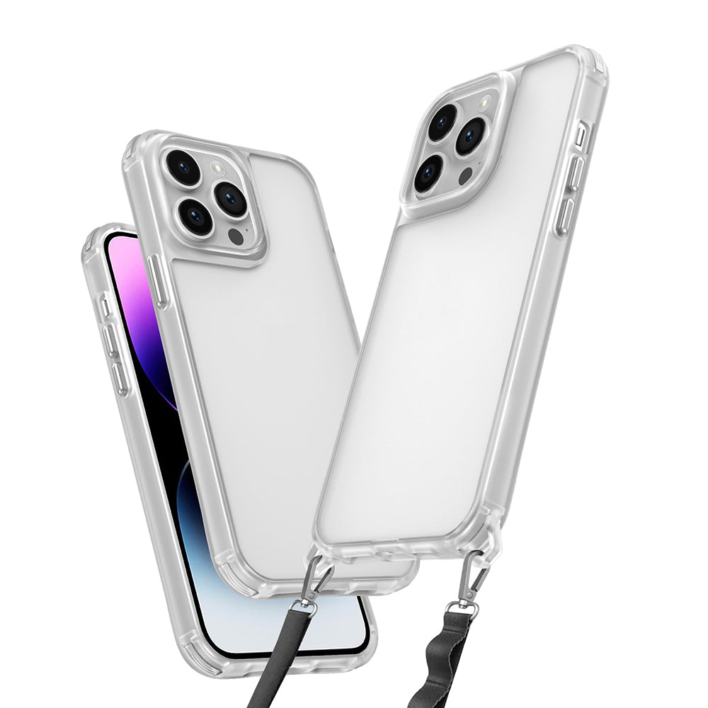 Apple iPhone 13 Pro Uyumlu Kılıf Airbagli Takılabilir Askı Aparatlı Zore Snap Silikon Kapak