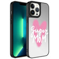 Apple iPhone 13 Pro Uyumlu Kılıf Aynalı Desenli Kamera Korumalı Parlak Zore Mirror Kapak