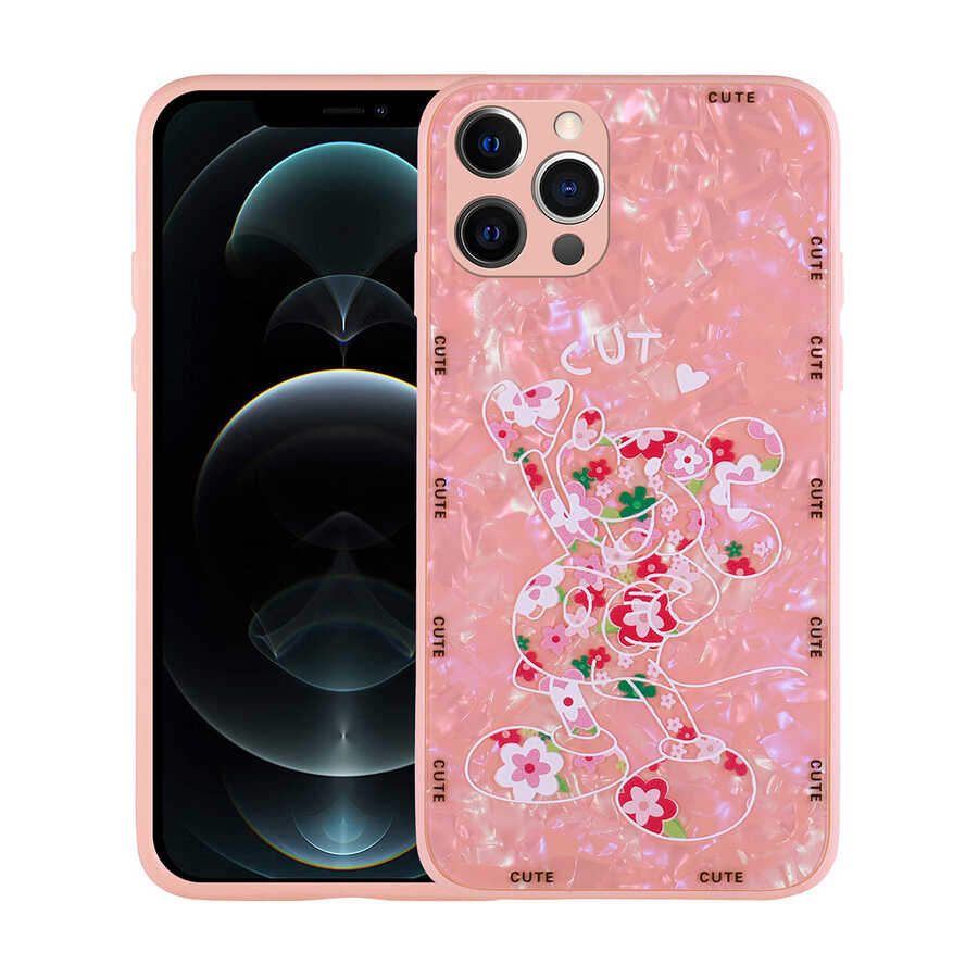 Apple iPhone 13 Pro Uyumlu Kılıf Desenli Sert Silikon Zore Mumila Kapak