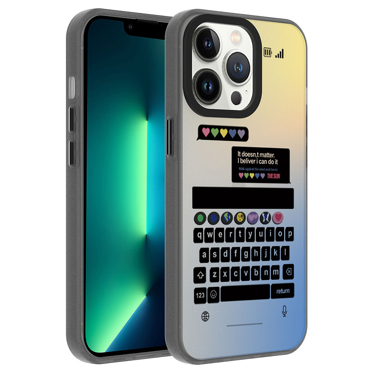 Apple iPhone 13 Pro Uyumlu Kılıf Desenli Zore Dragon Sert Kapak