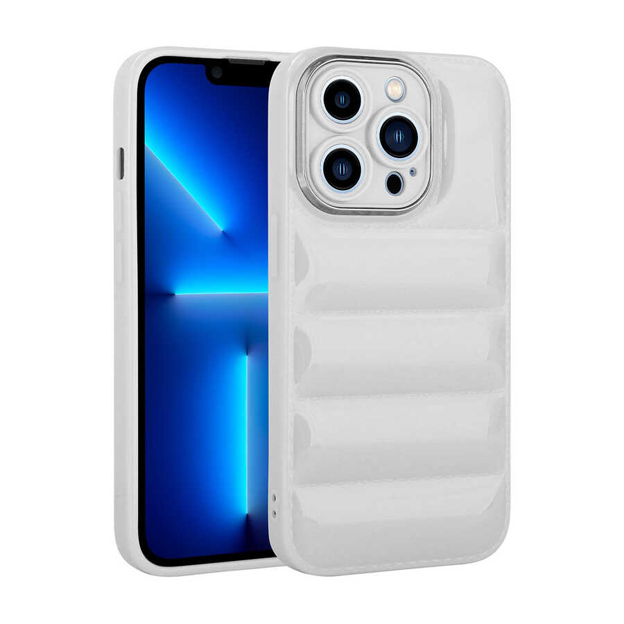 Apple iPhone 13 Pro Uyumlu Kılıf Kamera Korumalı Parlak Airbag'li Zore Galya Kapak