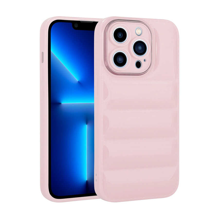 Apple iPhone 13 Pro Uyumlu Kılıf Kamera Korumalı Parlak Airbag'li Zore Galya Kapak