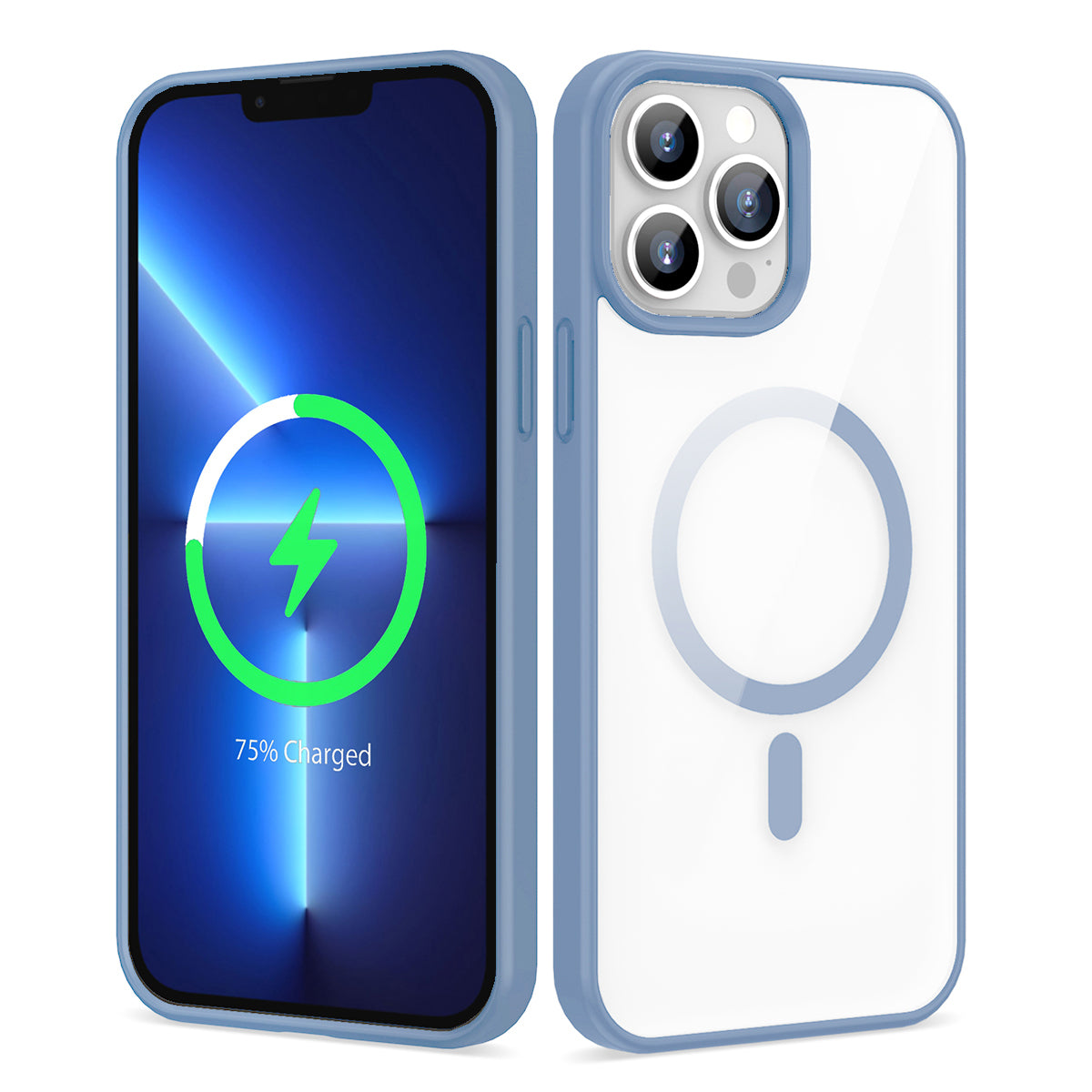 Apple iPhone 13 Pro Uyumlu Kılıf M-safe Wireless Şarj Özellikli Silikon Zore Ege Kapak