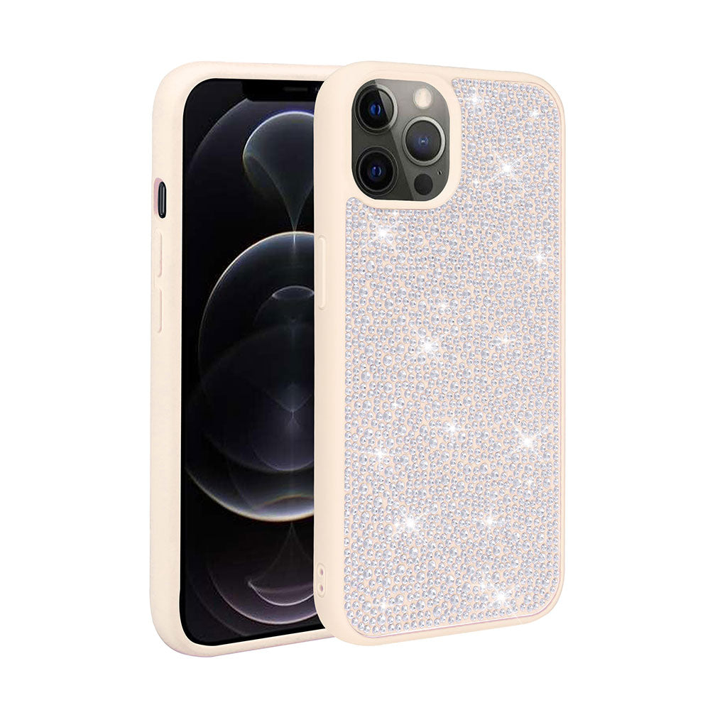 Apple iPhone 13 Pro Uyumlu Kılıf Parlak Taşlı Tasarım Zore Ston Kapak