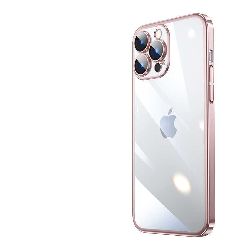 Apple iPhone 13 Pro Uyumlu Kılıf Sert PC Renkli Çerçeveli Zore Riksos Kapak