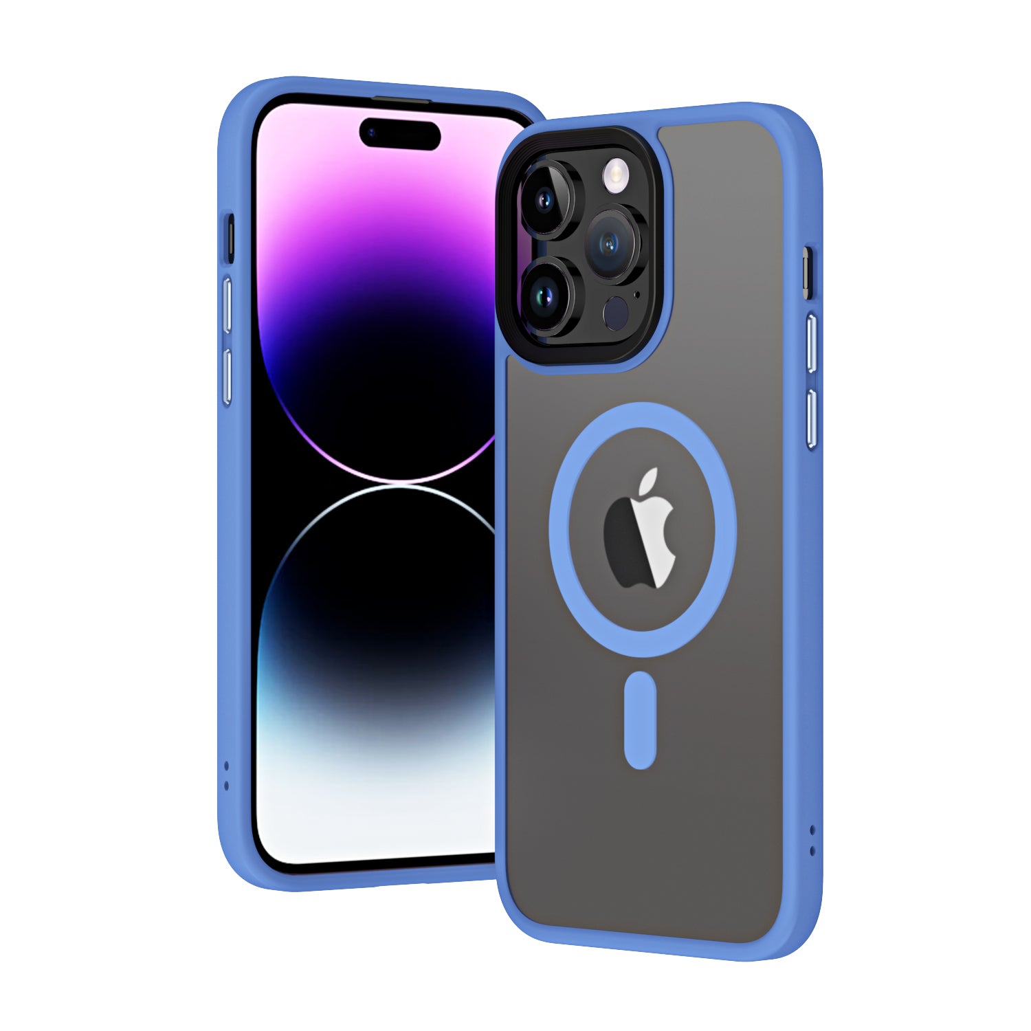 Apple iPhone 13 Pro Uyumlu Kılıf Wireless Şarj Özellikli Zore Hibrit M-safe Kapak