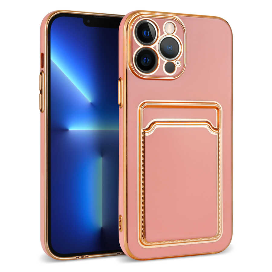 Apple iPhone 13 Pro Uyumlu Kılıf Zore Bark Kartlıklı Kapak