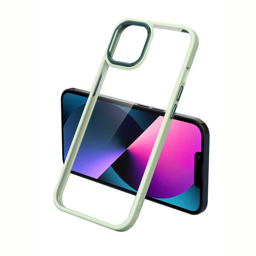 Apple iPhone 13 Pro Uyumlu Kılıf Zore Krom Kapak