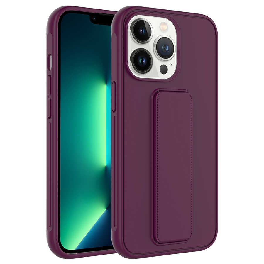 Apple iPhone 13 Pro Uyumlu Kılıf Zore Qstand Kapak