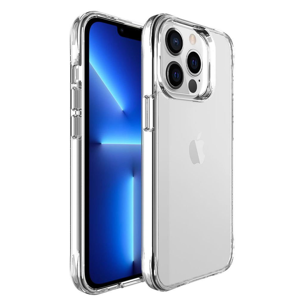 Apple iPhone 13 Pro Uyumlu Kılıf Zore Şeffaf Ultra İnce Airbag Tasarımlı Okka Kapak