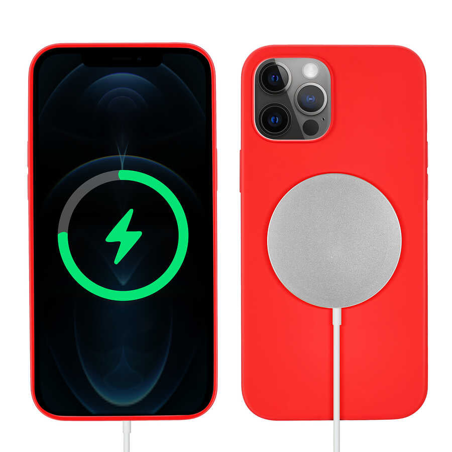Apple iPhone 13 Pro Uyumlu Kılıf Zore Silksafe Wireless Kapak