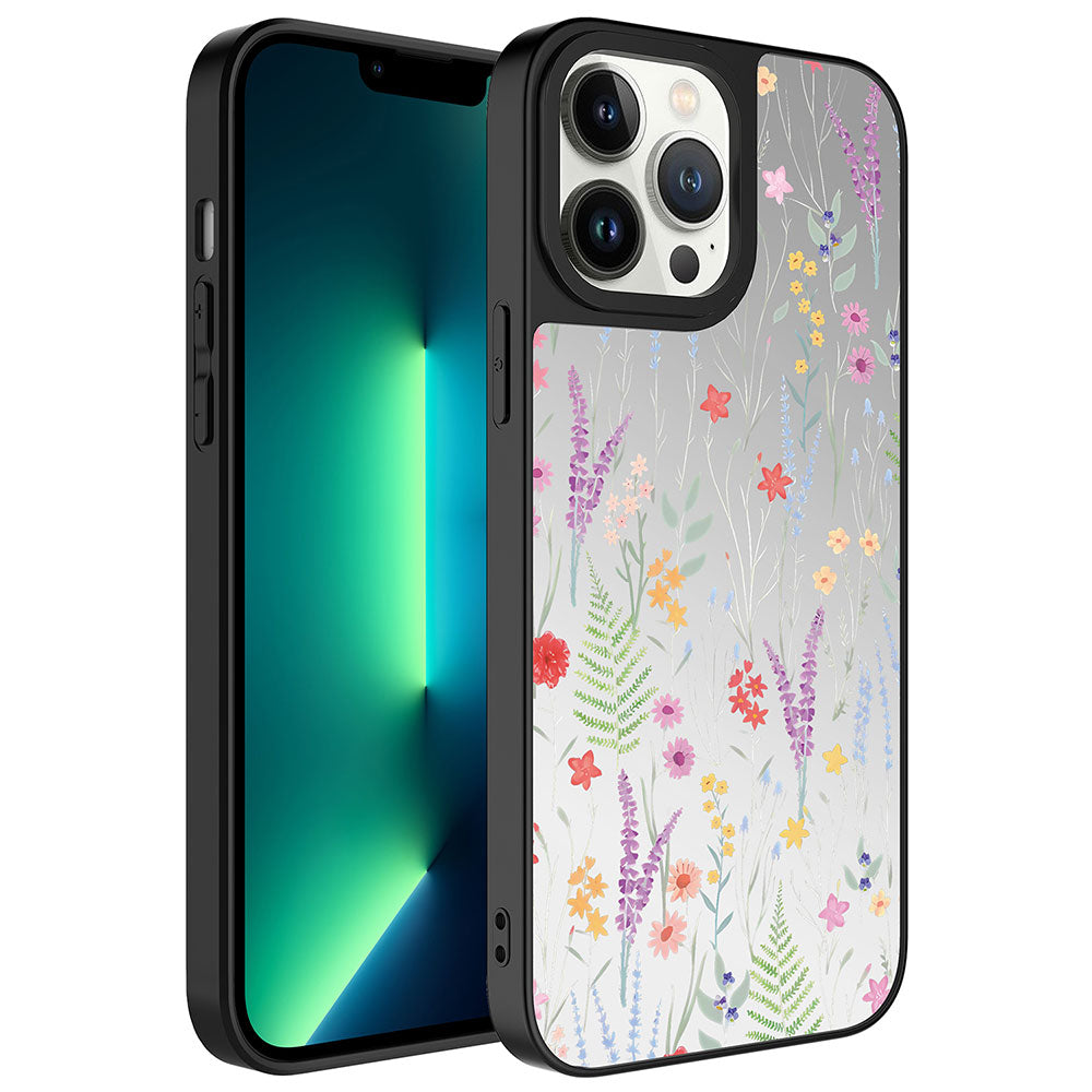 Apple iPhone 13 Pro Max Uyumlu Kılıf Aynalı Desenli Kamera Korumalı Parlak Zore Mirror Kapak