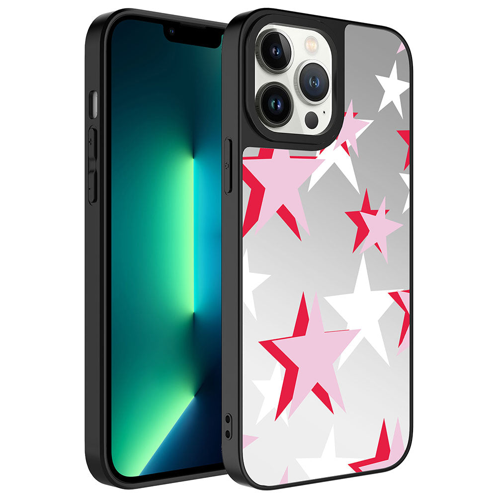 Apple iPhone 13 Pro Max Uyumlu Kılıf Aynalı Desenli Kamera Korumalı Parlak Zore Mirror Kapak