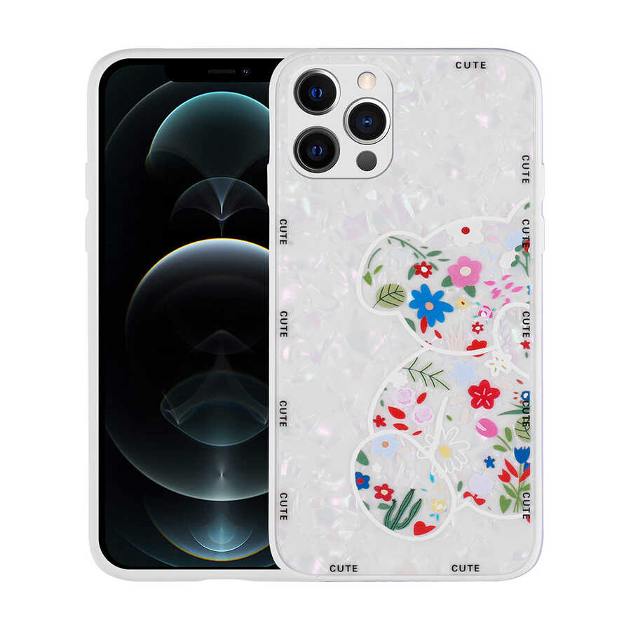 Apple iPhone 13 Pro Max Uyumlu Kılıf Desenli Sert Silikon Zore Mumila Kapak