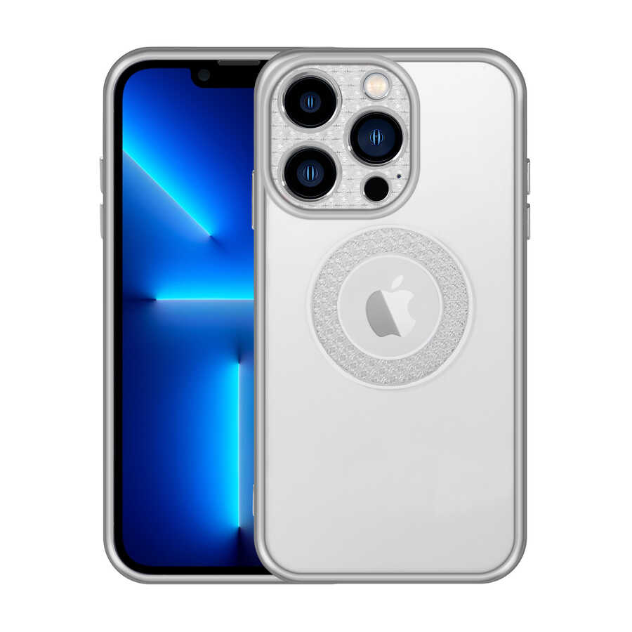 Apple iPhone 13 Pro Max Uyumlu Kılıf Kamera Korumalı Logo Gösteren Zore Esta Kapak