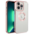 Apple iPhone 13 Pro Max Uyumlu Kılıf Kamera Korumalı Logo Gösteren Zore Omega Kapak