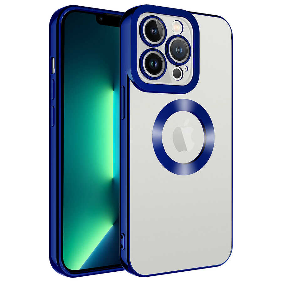 Apple iPhone 13 Pro Max Uyumlu Kılıf Kamera Korumalı Logo Gösteren Zore Omega Kapak