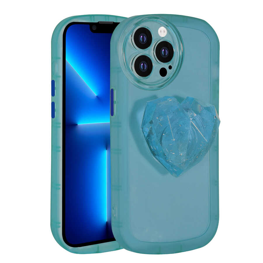 Apple iPhone 13 Pro Max Uyumlu Kılıf Kamera Korumalı Pop Soketli Renkli Zore Ofro Kapak