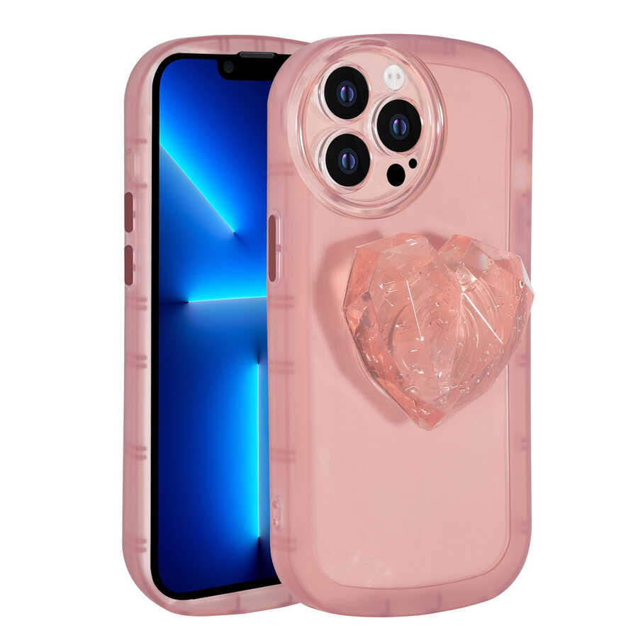 Apple iPhone 13 Pro Max Uyumlu Kılıf Kamera Korumalı Pop Soketli Renkli Zore Ofro Kapak