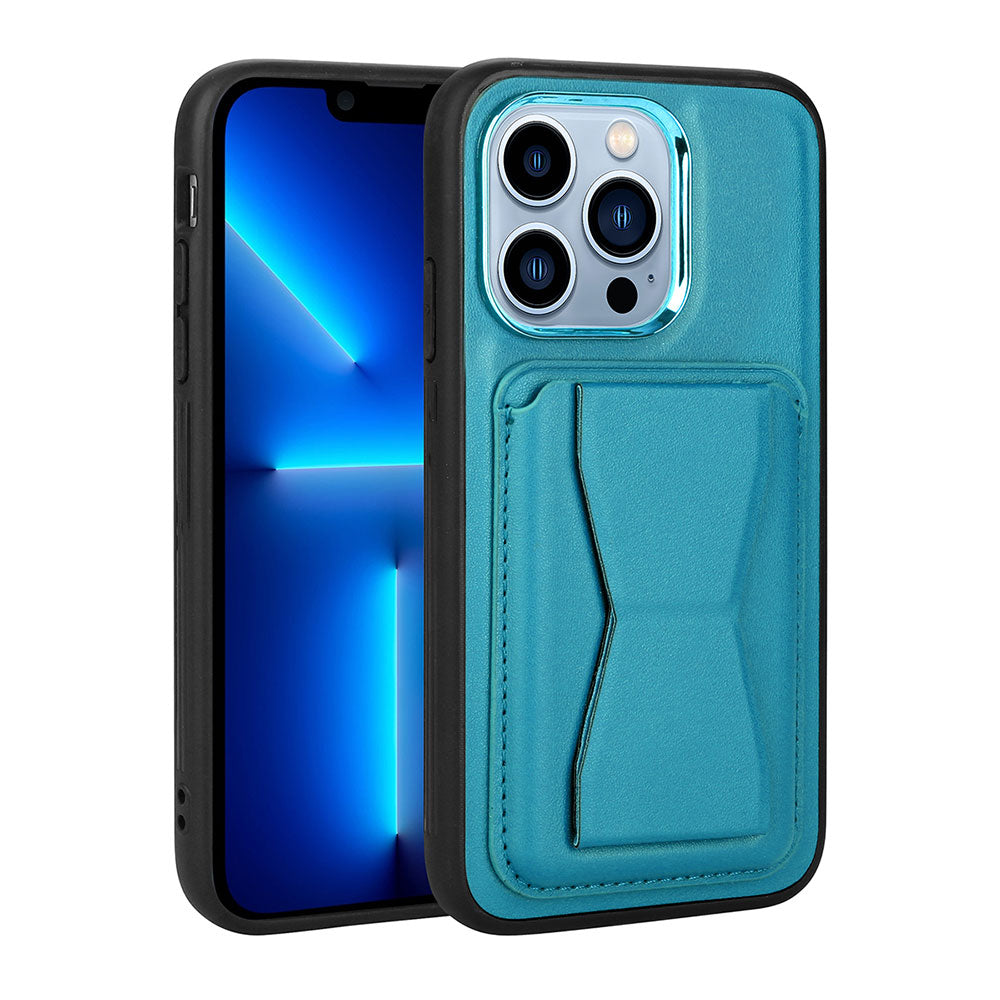 Apple iPhone 13 Pro Max Uyumlu Kılıf Kartlıklı Standlı Pu Deri Zore Memo Kapak