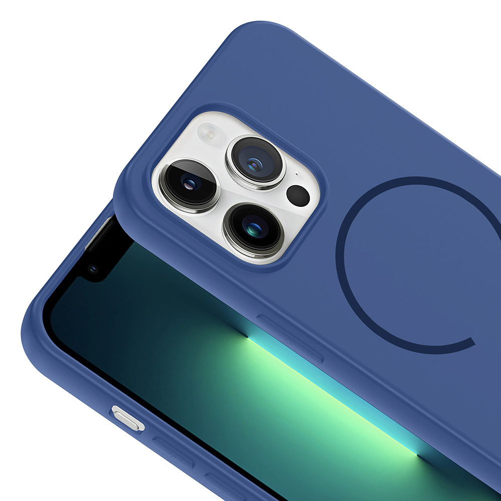 Apple iPhone 13 Pro Max Uyumlu Kılıf M-safe Şarj Özellikli Zore Meta Kapak