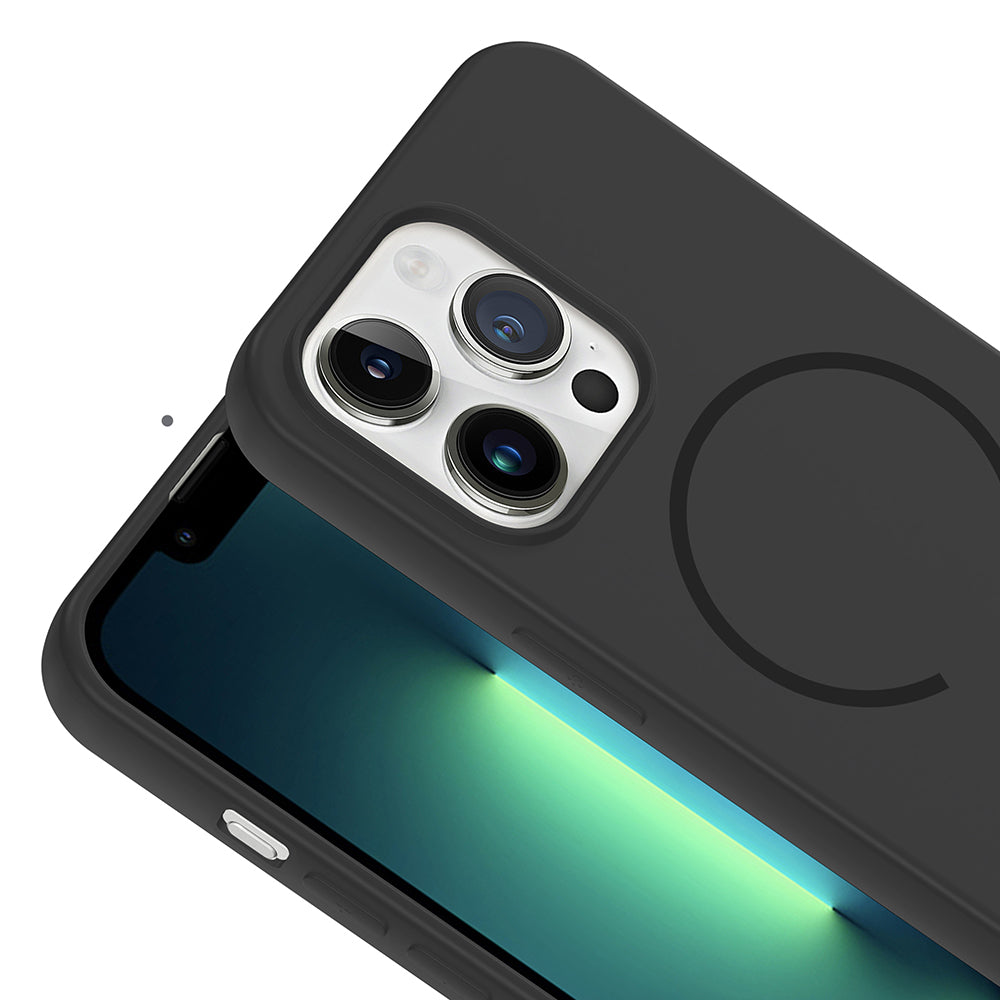 Apple iPhone 13 Pro Max Uyumlu Kılıf M-safe Şarj Özellikli Zore Meta Kapak