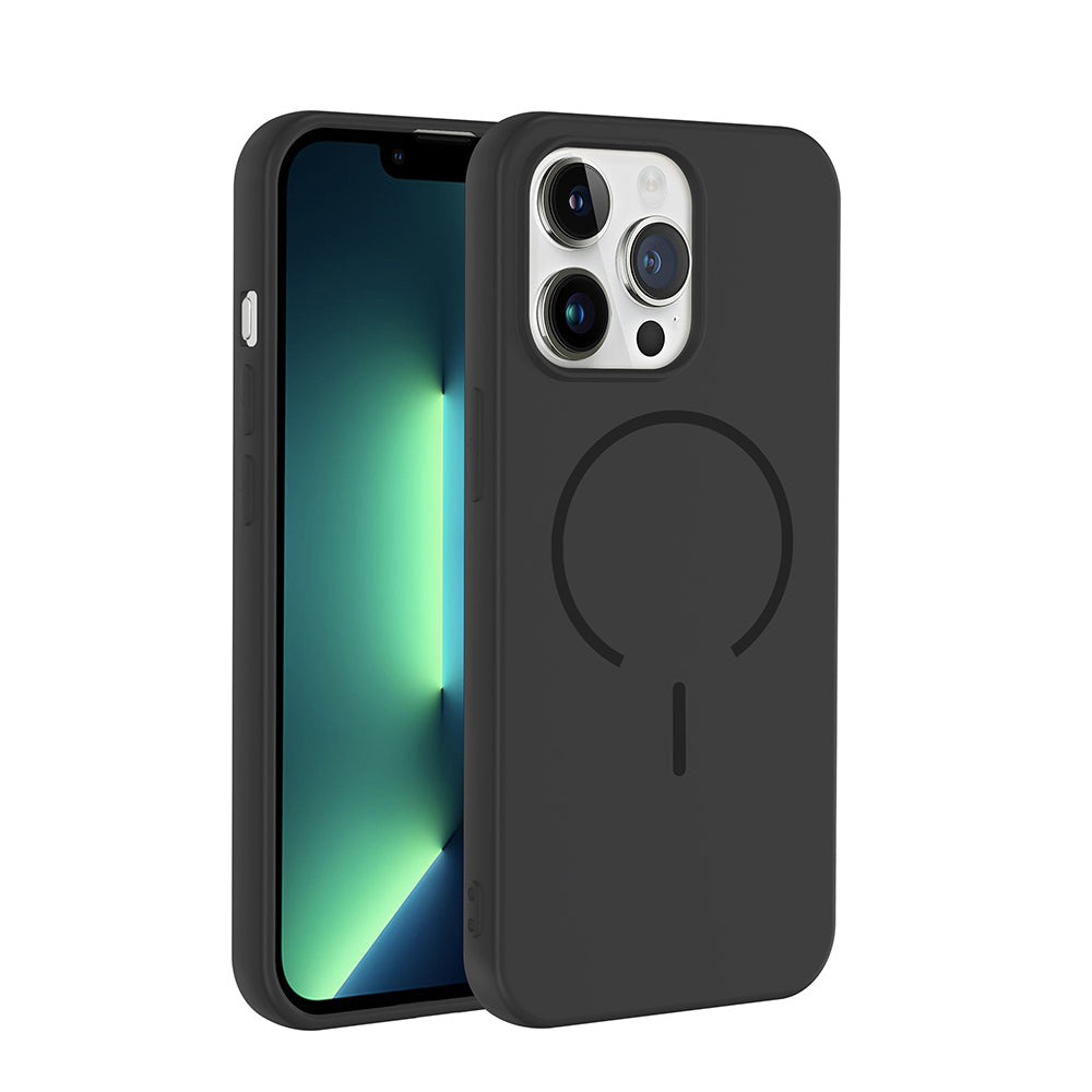 Apple iPhone 13 Pro Max Uyumlu Kılıf M-safe Şarj Özellikli Zore Meta Kapak