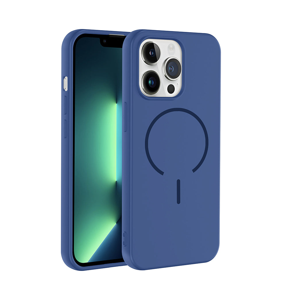 Apple iPhone 13 Pro Max Uyumlu Kılıf M-safe Şarj Özellikli Zore Meta Kapak