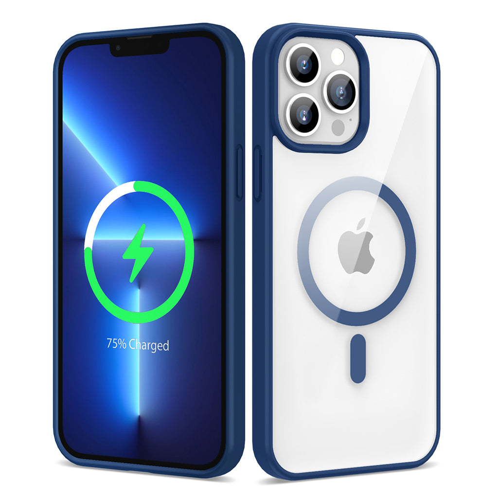 Apple iPhone 13 Pro Max Uyumlu Kılıf M-safe Wireless Şarj Özellikli Silikon Zore Ege Kapak