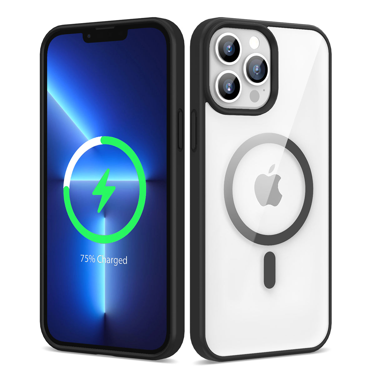 Apple iPhone 13 Pro Max Uyumlu Kılıf M-safe Wireless Şarj Özellikli Silikon Zore Ege Kapak