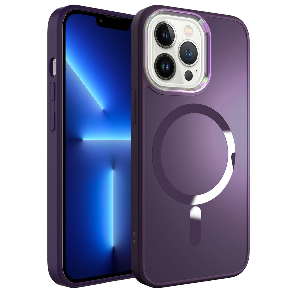 Apple iPhone 13 Pro Max Uyumlu Kılıf M-safe Wireless Şarj Özellikli Zore Stil Kapak