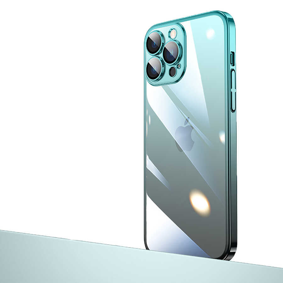 Apple iPhone 13 Pro Max Uyumlu Kılıf Parlak Renk Geçişli Kamera Korumalı Zore Senkron Kapak