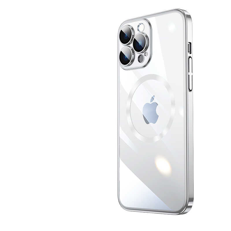Apple iPhone 13 Pro Max Uyumlu Kılıf Wireless Şarj Özellikli Sert PC Zore Riksos M-safe Kapak