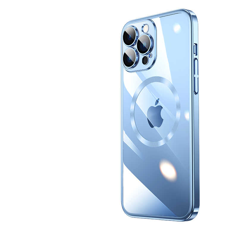 Apple iPhone 13 Pro Max Uyumlu Kılıf Wireless Şarj Özellikli Sert PC Zore Riksos M-safe Kapak