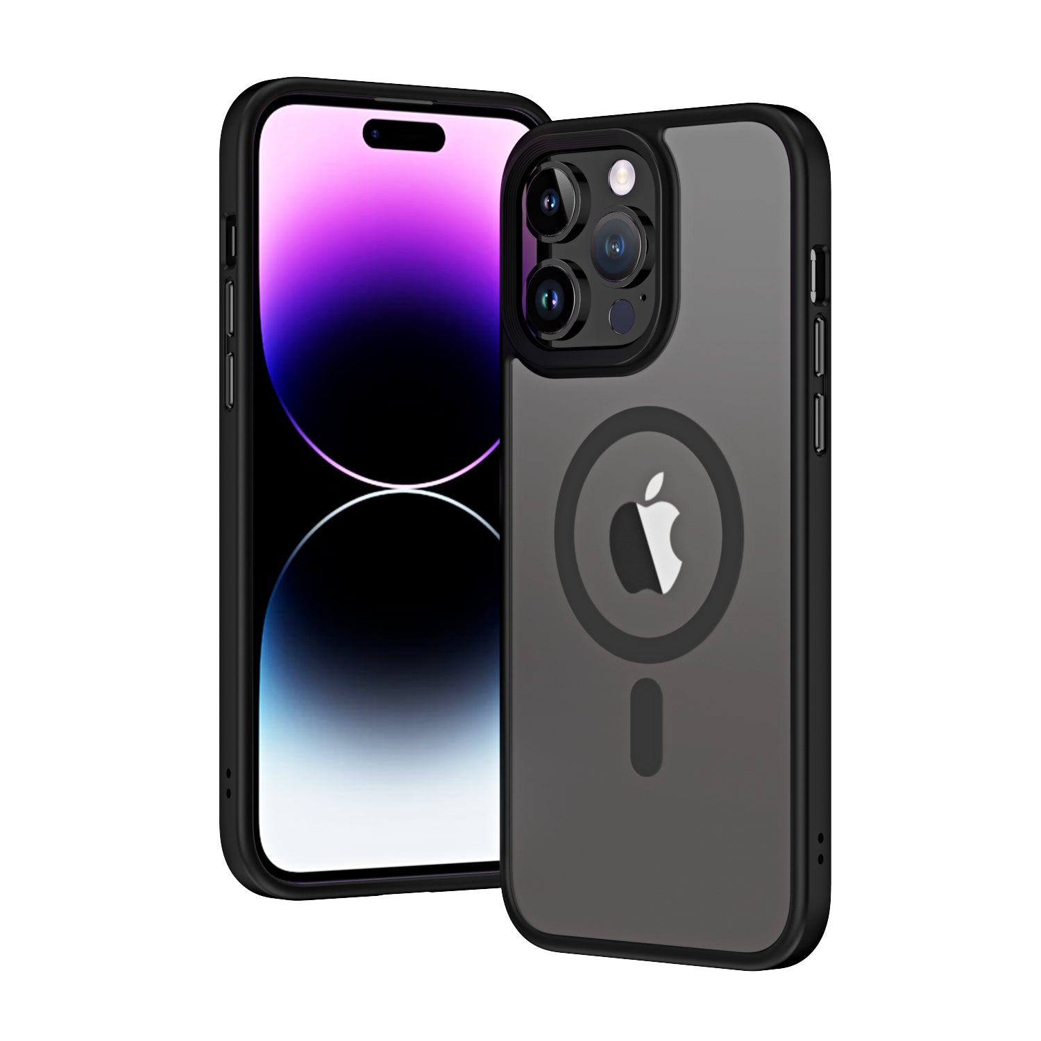 Apple iPhone 13 Pro Max Uyumlu Kılıf Wireless Şarj Özellikli Zore Hibrit M-safe Kapak