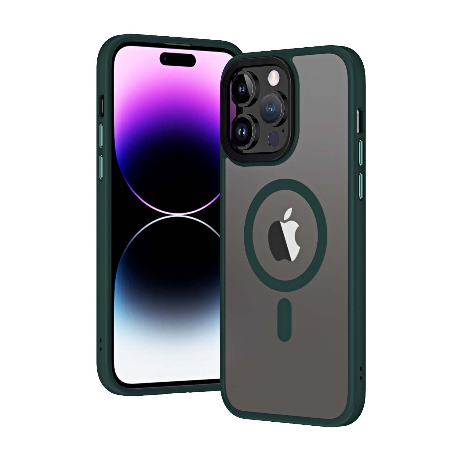 Apple iPhone 13 Pro Max Uyumlu Kılıf Wireless Şarj Özellikli Zore Hibrit M-safe Kapak