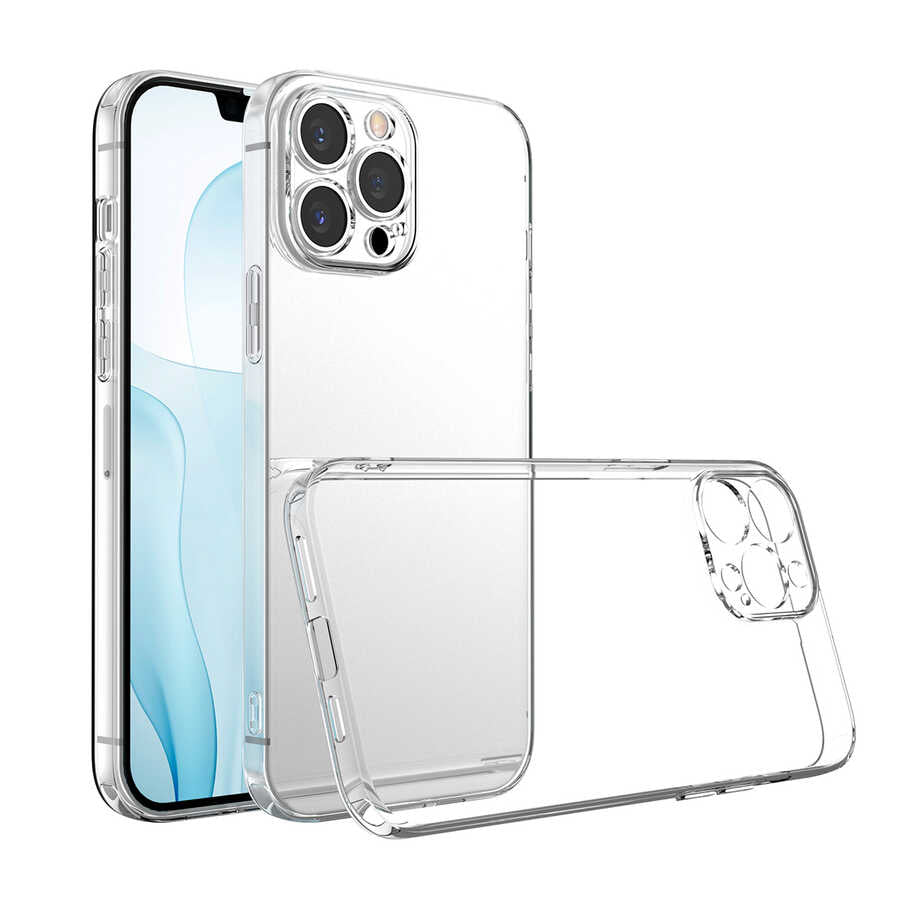 Apple iPhone 13 Pro Max Uyumlu Kılıf Zore Kamera Korumalı Süper Silikon Kapak