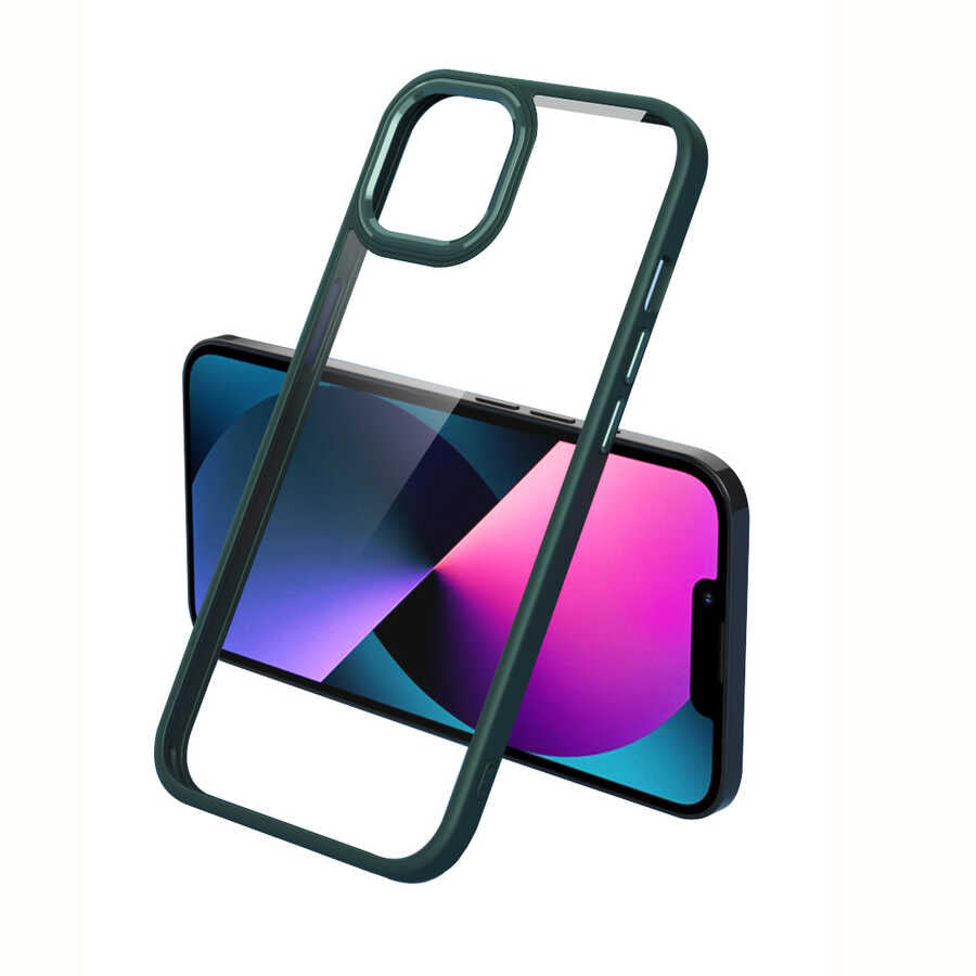 Apple iPhone 13 Pro Max Uyumlu Kılıf Zore Krom Kapak