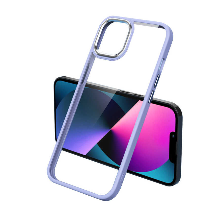 Apple iPhone 13 Pro Max Uyumlu Kılıf Zore Krom Kapak