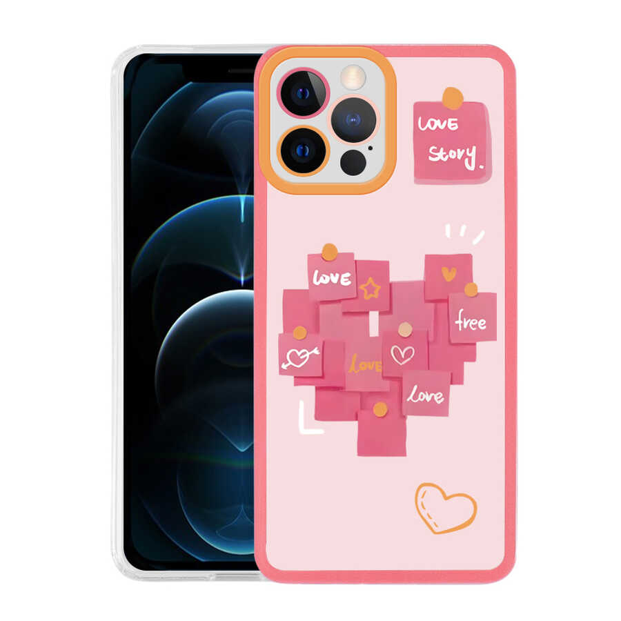 Apple iPhone 13 Pro Max Uyumlu Kılıf Zore M-Fit Desenli Kapak